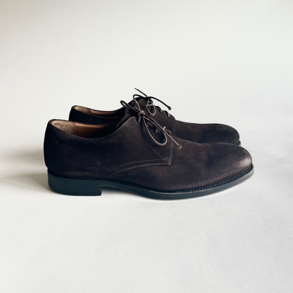 Men’s Aquatalia Dark Brown Suede Genuine Leather  Oxfords size 10 main image 14